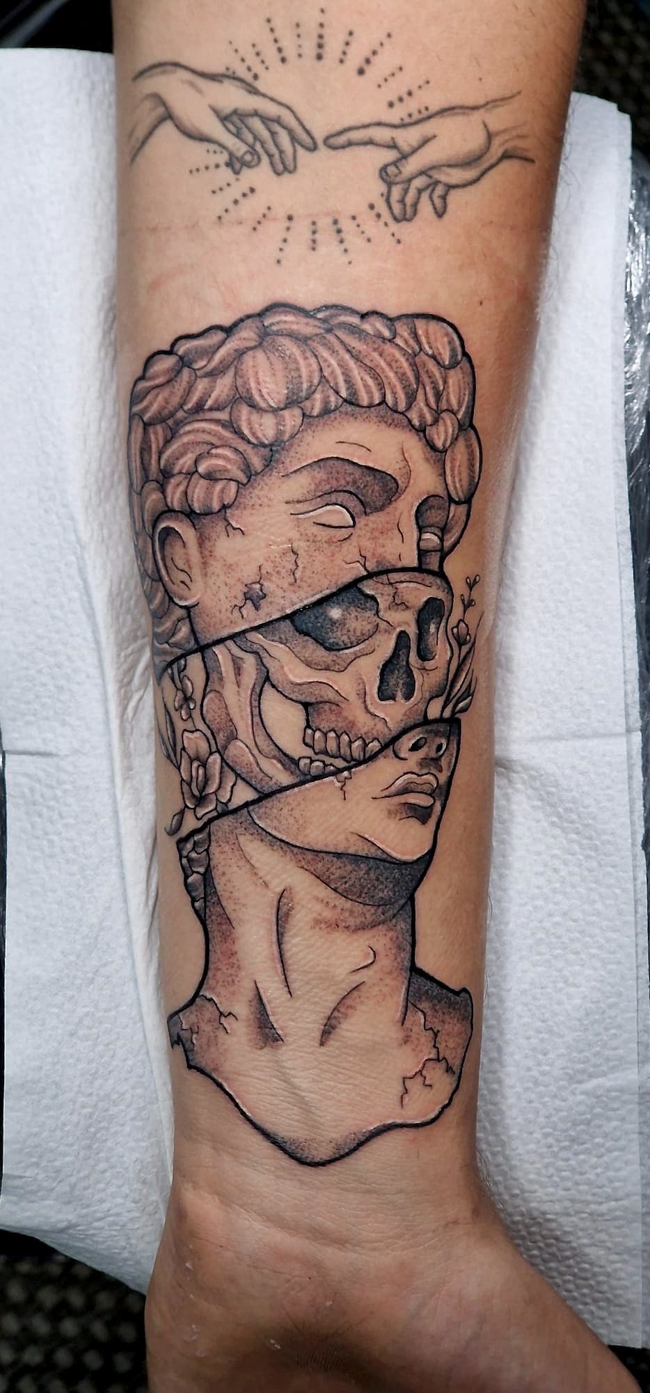 black-work tattoo